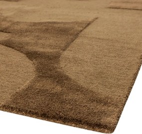 Covor maro din amestesc de lână 170x240 cm Livo – WOOOD