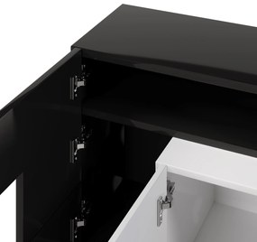 Mobilier TV, Negru+Alb | Aosom Romania