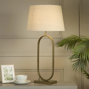 Veioza/Lampa de masa decorativa Modish bronz/natur
