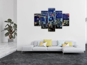 Tablou orașului nocturn (150x105 cm)