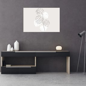 Tablou - Linia de artă monstera N⁰3 (90x60 cm)