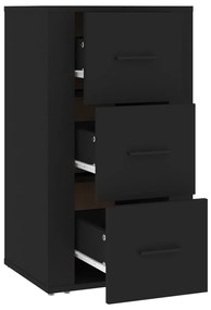 Servanta, negru, 40x33x70 cm, lemn prelucrat 1, Negru