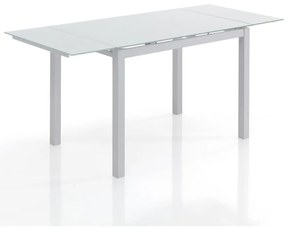 Masă de dining extensibilă cu blat din sticlă 70x110 cm Fast – Tomasucci