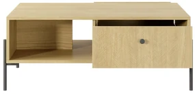 Masuta de cafea in decor stejar SCANDI 2S