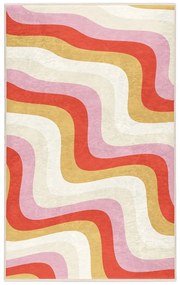 Covor galben-roz lavabil 160x230 cm Creamy Raspberry Swirl – Mila Home