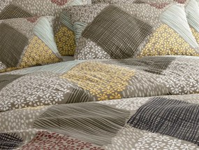 Lenjerie de pat din microfibra PATCH ELEGANCE maro Dimensiune lenjerie de pat: 70 x 80 cm | 140 x 200 cm
