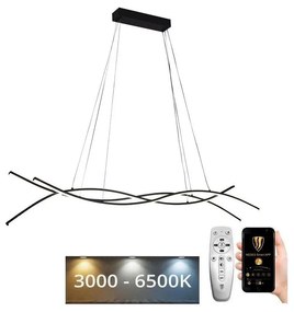 Lustră LED dimabilă aplicată LED/80W/230V 3000-6500K + telecomandă