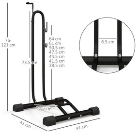SPORTNOW Suport autoportant pentru biciclete, potrivit pentru biciclete cu roți de 24-29" și 700c | Aosom Romania