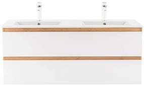 Dulap inferior Vario Forte 120 cu lavoar stejar-alb