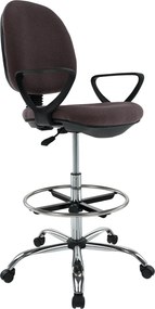 Scaun birou TAMBER, maro, stofa clasica, 62x57x116/137 cm