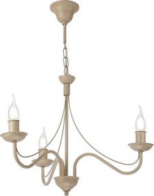 Candelabru pe lanț ANTON 3xE14/60W/230V bej