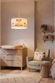 Brilagi - Lustră LED pentru copii cu cablu BOBO 1xE27/60W/230V Ø 35 cm alb/animăluțe