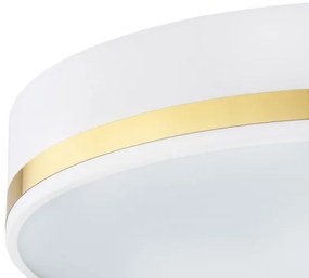 Plafonieră AMORE 3xE27/15W/230V diametru 45 cm albă/aurie Argon 6138