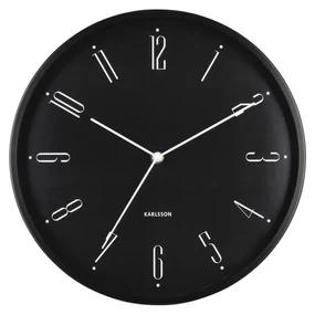 Karlsson 5988BK ceas de perete design negru,diametru 30 cm