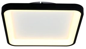 Brilagi - Plafonieră LED cu dimmer FALCON SLIM LED/50W/230V 50x50 cm neagră + telecomandă