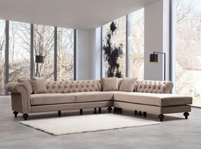 Canapea de colț Bogart Corner Right (L3-C-EOT)- Beige