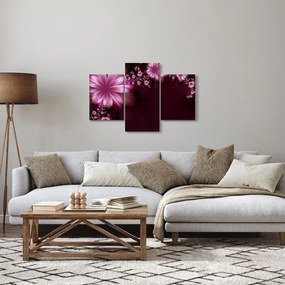 Tablou cu abstracție - flori (90x60 cm)