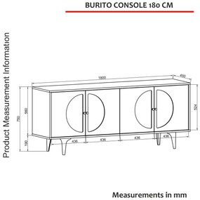 Dulap Burinda 180 (stejar alb). 1108184
