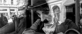 Tablou - Charles Chaplin la Praga (120x50 cm)