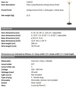 Lampadar, Lampa de podea design LUX Novento