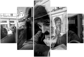 Tablou - Charles Chaplin la Praga (150x105 cm)