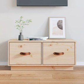 vidaXL Comodă TV, 80x34x35 cm, lemn masiv de pin