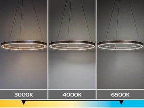 Rabalux 72402 - Lustra LED reglabilă suspendată pe cablu NEVIRA LED/36W/230V 3000-6500K+telecomandă