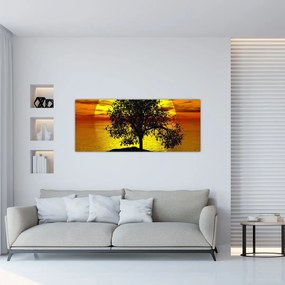 Tablou - Silueta copacilor (120x50 cm)