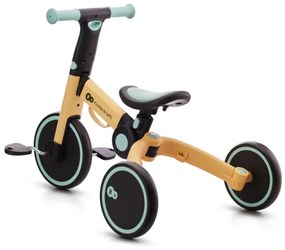 Tricicletă 3 în 1 pentru copii KINDERKRAFT 4TRIKE galben/verde-mentă