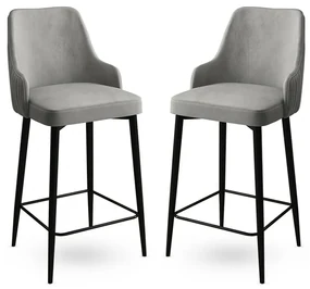 Set de scaune de bar Enox Grey, 2 buc.