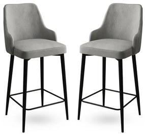 Set de scaune de bar Enox Grey, 2 buc.
