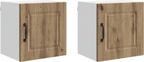 vidaXL Dulap de bucătărie 2 pcs Stejar Artizanal 40 x 31 x 40 cm