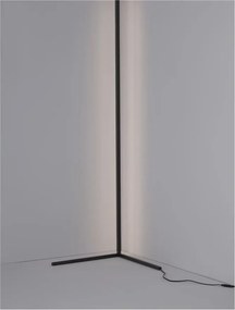 Lampadar LED design modern liniar V-LINE negru