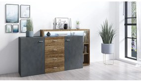 Comodă Bilsby Typ 27 (molid + gri). 1030342