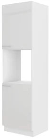 Dulap de bucătărie pentru alimente pentru cuptor Lavera 60 DP 210 2F (alb + alb lucios). 1032357