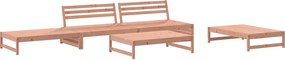 vidaXL Set mobilier relaxare de grădină, 5 piese, lemn masiv douglas