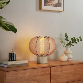 Lampă de masă Japandi bej 32 cm - Gertie