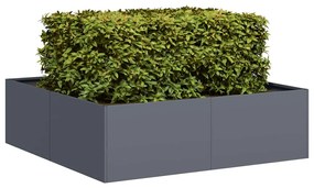 vidaXL Jardinieră Antracit 100x100x30 cm Oțel