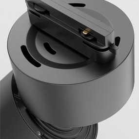 Spot LED ajustabil, accesoriu pentru sinele monofazate Unity, Yin negru