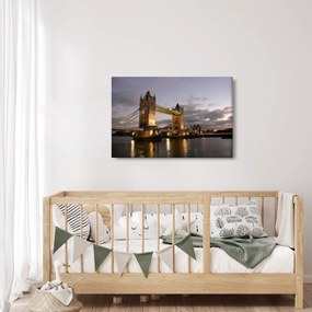 Tablou - Tower Bridge la noapte (90x60 cm)