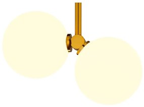 Lustră pe tijă LUNA 2xG9/40W/230V alamă/neagră Jupiter 1918