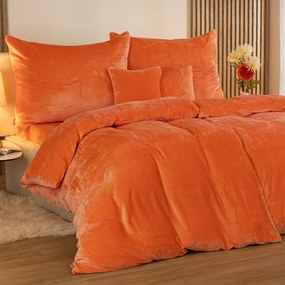 decoDoma Lenjerie de pat din micropluş coral