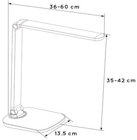 Lucide 24656/10/30 - Lampa de masa LED VARIO LED LED/8W/230V negru