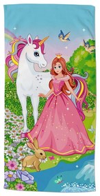 Prosop de plajă din catifea pentru copii 75x150 cm Fairytale – Good Morning