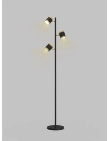 Lampadar LED dimabil Wofi 3003-304S TOULOUSE LED/21W/230V negru/auriu