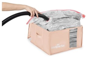 Cutie de depozitare pentru haine din plastic cu vacuum 42x40x25 cm Pink Edition – Compactor