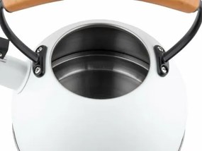 Ceainic din inox Florina Natura Line 2,3 l, alb