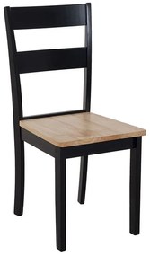 Set 2 buc. scaune pentru sufragerie Georgi (negru). 1010070