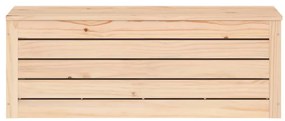 Cutie de depozitare, 89x36,5x33 cm, lemn masiv de pin 1, Maro, 89 x 36.5 x 33 cm