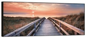 Tablou 150x60 cm Beach Footbridge – knor